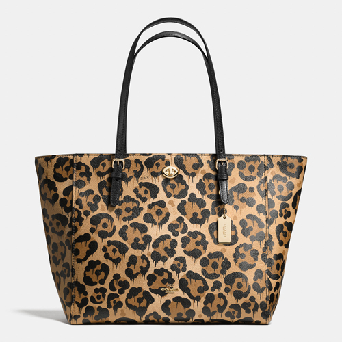 Turnlock Tote In Wild Beast Print Leather | Women